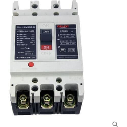 DELIXI CDM1L ELCB Earth Leakage Circuit Breaker Switch CDM1-600L/3300 500A 3P