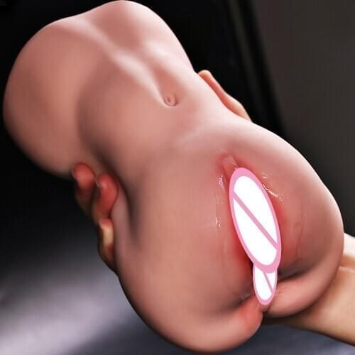 Double Uterus Airplane Cup Male Masturbator Pocket Pussy Woman Vagina Sexy Ass Soft Silicone Sex Doll Adult Toys