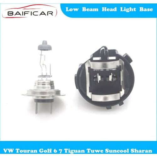 Baificar Brand New Low Beam Head Light Base Halogen Lamp Holder H7 for VW Touran Golf 6 7 Tiguan Tuwe Suncool Sharan