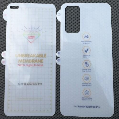 Hydrogel Film For Huawei Honor View 30 P40 P30 Nova 8 7 Pro View30 Screen Protective Transparent Clear oleophobic