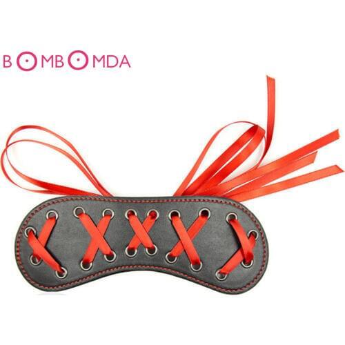 Pu Leather Sex Eyes Mask Sex Erotic Slave Fetish Nightlife Flirting Role Play Sex Toy For Couple Shame Game