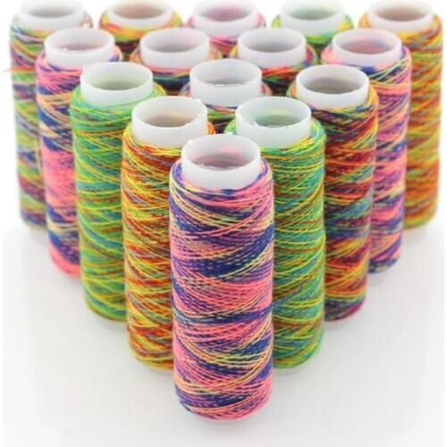 Multicolor Clothing Sewing polyester thread machine reels spool cord string rope Handwork