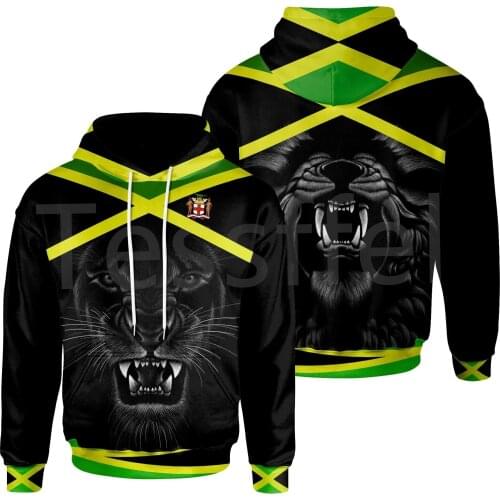 Tessffel County Flag Africa Jamaica King Emblem Lion NewFashion Tracksuit 3DPrint Men/Women Streetwear Autumn Casual Hoodies B11
