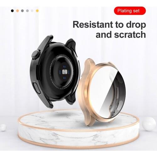 Watch4 44mm 40mm Case Plating Protect Cover For Samsung Galaxy Watch 4 44 40 Band Smartwatch Shockproof Screen Protector Fundas