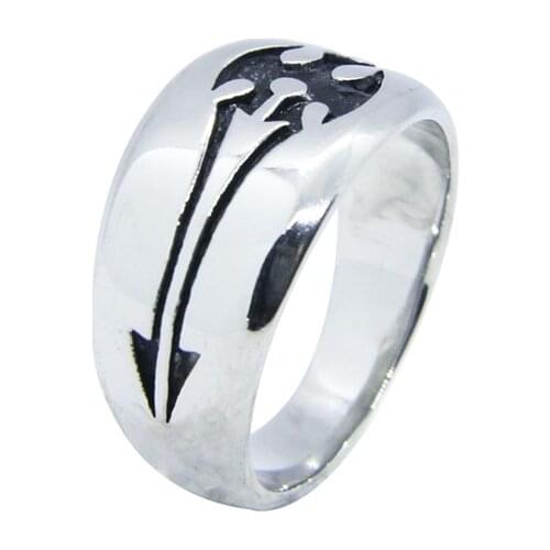 Drop Ship Size 7~11 Cool Band Sword Ring 316L Stainless Steel Jewelry Fashion Simple Ring