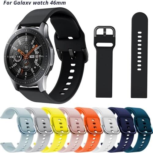Silicone Band For Galaxy Watch 46mm 42mm smart watch 22mm 20mm Soft Sport Replacement Strap Compatible With Galaxy Watch 46 42m