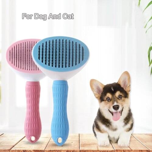 Dog Brush Needle Comb for Dog Long Hair Needle Comb Pet Hair Removal Rake Cat Brush Grooming Tool dog supplies pet brush