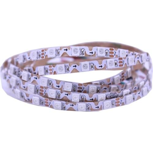 DC5V WS2812B S Shape Foldable Led Strip 30 60led/m 6mm PCB Dream Color 5050 RGB Pixels Tape Light Individually Addressable IP20