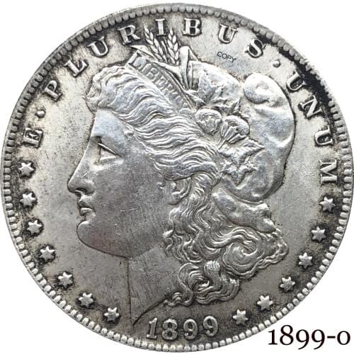 United States Of America 1899 O Morgan One Dollar US Coin Liberty Cupronickel Silver Plated In God We Trust Copy Coin