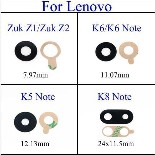 YuXi For Lenovo Zuk Z1/Z2 K5 K6 K8 Note Rear Camera Glass Lens Back Camera Lens Glass Cover Repairs With Glue Adhesive