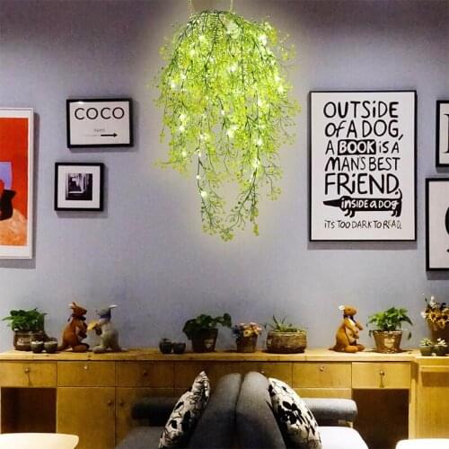 LED Indoor Restaurant Flower Rattan Lamp Living Room Corridor Chandelier Courtyard Balcony Decorative Ceiling Lamp