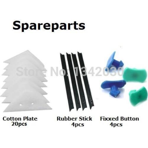 Whole Set Spareparts for 15-24mm Double faced wipe double treble layer glass cleaner thick wipe window cleaner