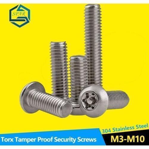 Torx Button Head Tamper Proof Screws Bolt Button Head Torx Security Screws Tamper Proof Screws