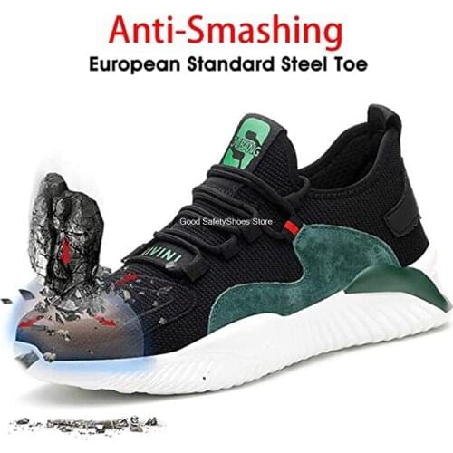 Dropshipping Men Women Work Shoes Steel Toe cap Safety Boots European Standard Anti-smash Anti-puncture Sport Shoes Safety Shoes