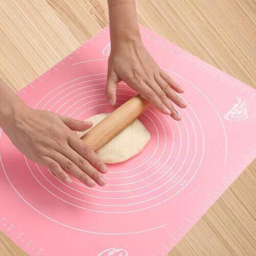 Cake Mat 1 pc Super Big 50*40cm Non-stick Knead Dough lace Rolling Silicone Baking Mat Cutting Fondant Pastry Sheet Pastry