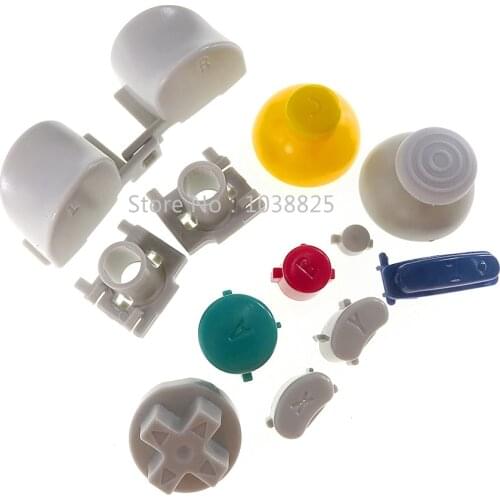 10sets Full set buttons for Gamecube L R Right Left Trigger Buttons D-Pad ABXY buttons Mod Kit Set for Nintend NGC Controller