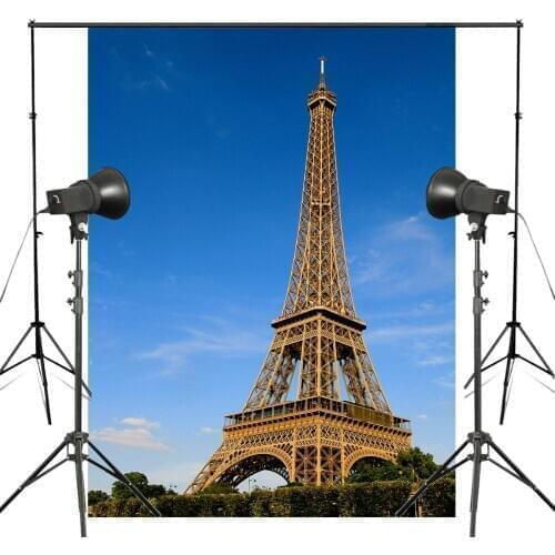 150x220cm Blue Sky Photography Background Paris Eiffel Tower Backdrop Studio Photography Backdrop