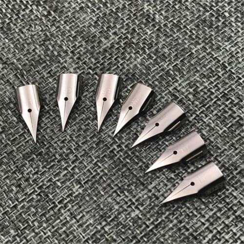 5Pcs 0.38mm Silver Fountain Pen Nibs Stainless Steel For Wing Sung /Hero 359