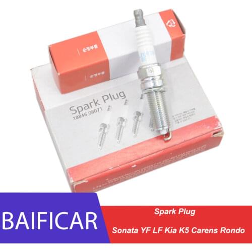 Baificar Brand New Genuine 4PCS Spark Plug 18846-08071 For 2011-2016 Hyundai Sonata YF LF Kia K5 Carens Rondo