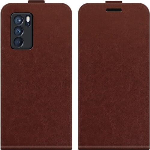 For OPPO Reno 6 Pro 5G PU Leather Case Cover For OPPO Reno 6 Pro 5G Phone Pu Skin Vertical Flip Funda Capa Protector чехол