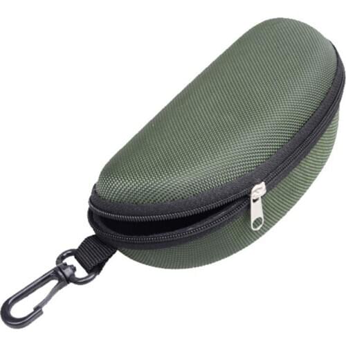 Black New Zipper Eye Glasses Sunglasses Hard Case Box Portable Protector Bag
