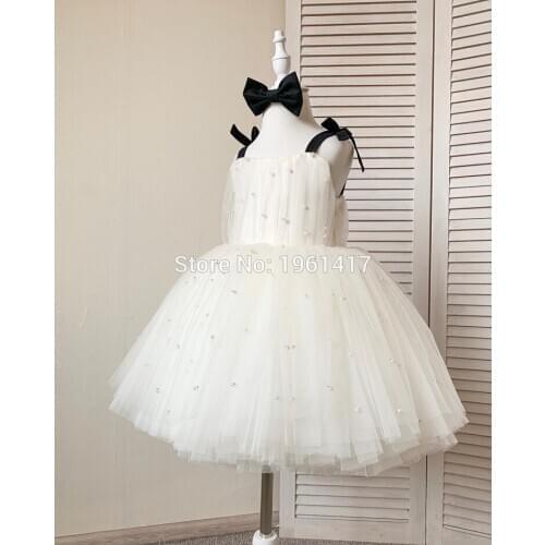 Baby Baptism Dress Beads Lace Princess Gown Summer Infant 1 Year Birthday Dress Christmas Party Dress Newborn Girl Clothes