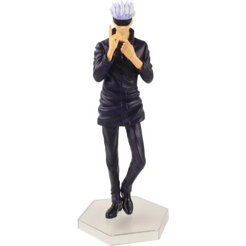 22cm Anime Jujutsu Kaisen Gojo Satoru Teacher Replaceable Head and Hands PVC Action Figure Cartoon Model Toy Doll Brinquedos