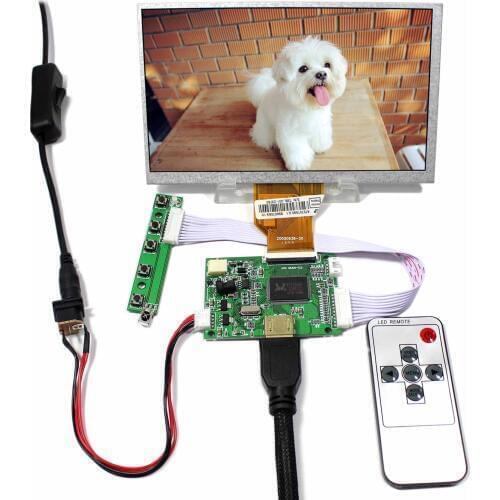 HD MI input LCD controller board VS-TY50-V2+7inch 800x480 AT070TN90 lcd panel+Remote control