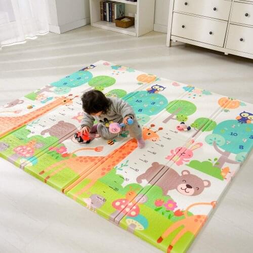 Play Mat For Children XPE Foam Pad Baby Playmat 200X180CM Foldable Infant Thick Climbing Pad Waterproof Educational Games Carpet