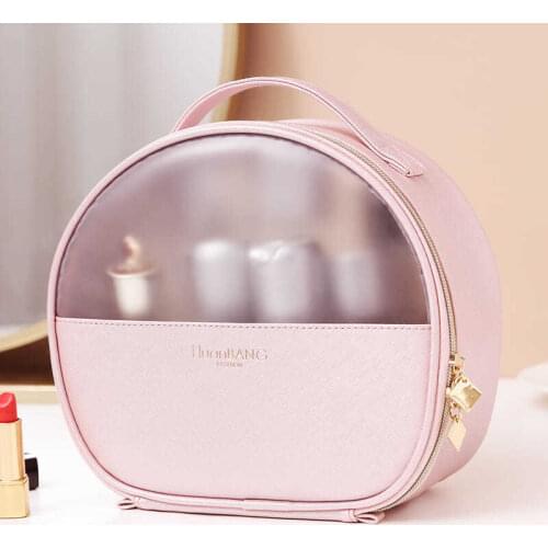Korea cosmetic bag large capacity portable waterproof toiletry bag cosmetic portable storage bag transparent makeup bag case