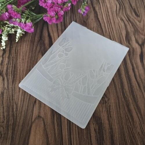 Beautiful Flowers Background Embossing Folders Scrapbooking For Card Making Supplies Album Paper Crafts Decoration