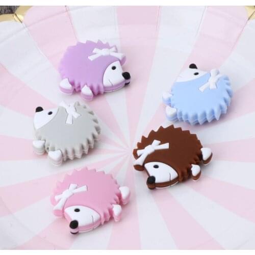 Cute Baby Teether Silicone Beads Teething BPA Free DIY Pacifier Chain Beads Teathing Toy Silicone Teether