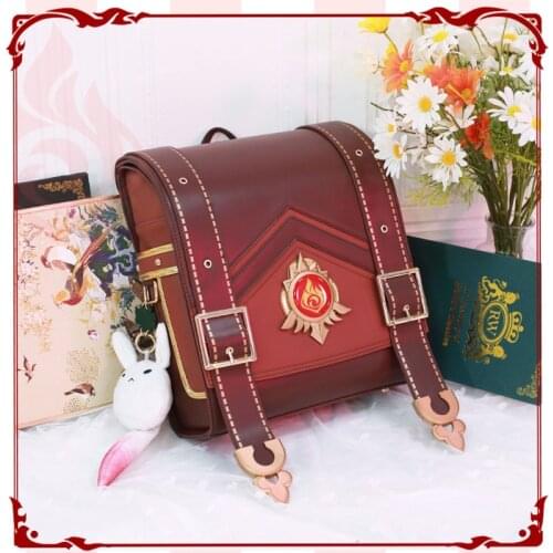 Game Genshin Impact Klee Spark Knight Cute Backpack Shoulder Bag Loli Bag Cosplay Prop Halloween Christmas Party Accessories