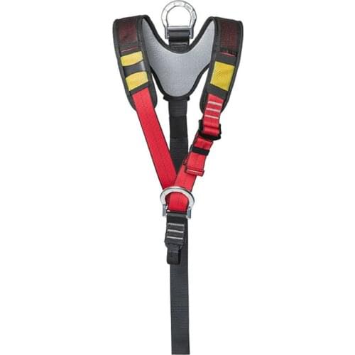 Outdoor extended rock climbing aerial work safety belt shoulder strap connectable upper part of the safety belt