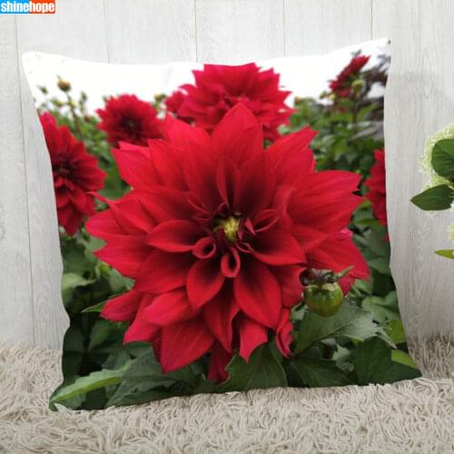 Dahlia Pillow Cover Customize Pillowcase Modern Home Decorative Pillow Case For Living Room 2020.08.17