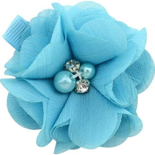 New Children Hairpins Korean Jewelry Girls Headwear Gift Chiffon Flower Hair Clips Fashion Accessories Hair Clips