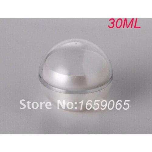 New 30g pearl white acrylic ball shape cream jar plastic jar f eye cream capsule moisturizer gel cosmetic packing ball jar