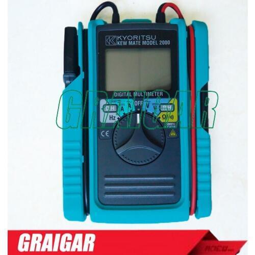 Brand New KYORITSU KEW 2000 Digital Multimeters with AC/DC Clamp Sensor and Test leads