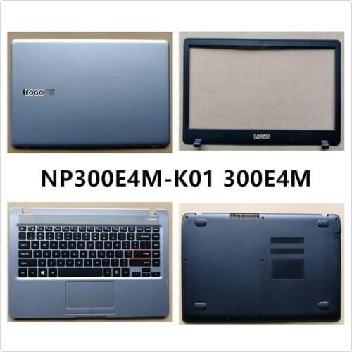 New laptop For Samsung NP300E4M-K01 300E4M LCD Back Cover Top Case/Front Bezel/Palmrest/Bottom Base Cover Case