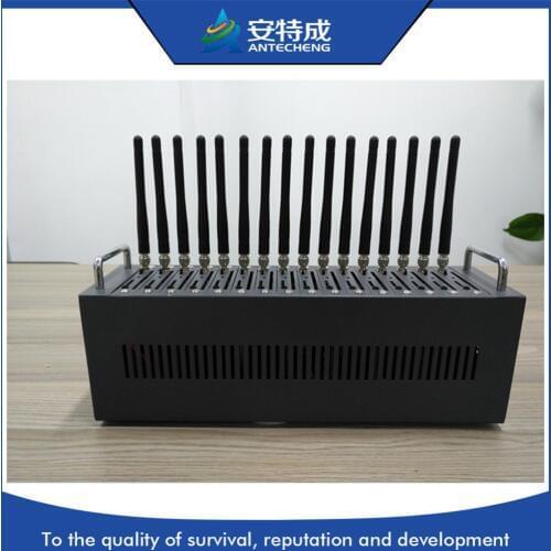 Recharge Modem Manufactures 2g 16 port gsm modem pool with Wavecom Q2303