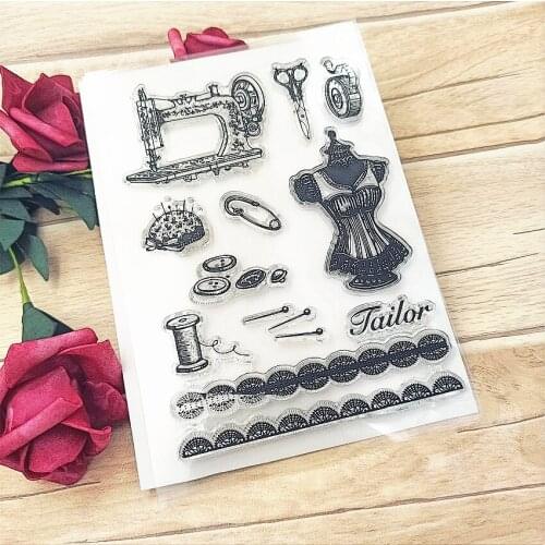 11*16cm sewing lace Transparent Clear Stamps / Silicone Seals Roller Stamp for DIY scrapbooking photo album/Card Making