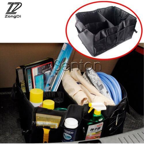 ZD Folding Car Trunk Bag Storage Box For Fiat 500 VW Polo Golf 5 6 7 MK4 4 MK7 Touran T5 Tiguan Touareg Lada Granta Vesta Kalina