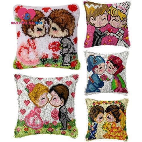 Wedding Gift carpet embroidery sale sets do it yourself embroidery pillow cross-stitch pillow latch hook rugs diy rugs home
