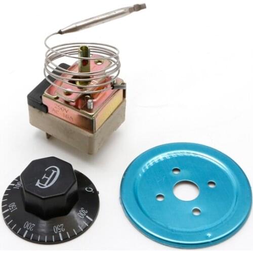 AC 250V 16A 50-300℃ Thermostat Temperature Controller NC NO For Electric Oven 62KD