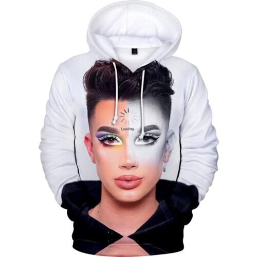 2021 New James Charles Hoodie Men/women 3D Print Internet Celebrities Harajuku Hooded Long Sleeve James Charles Tops