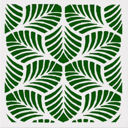 15*15 Leaves Layering Stencils for Diy scrapbook/photo album Decorative Embossing coloring,painting stencil,home decor