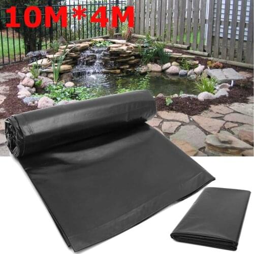 10x4M HDPE Fish Pond Liner Garden Pools Reinforced HDPE Membrane Heavy Guaranty Landscaping Pool Pond Waterproof Liner 0.12mm