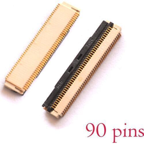 2x LCD display screen FPC Connector plug logic on motherboard board For Samsung tab 90 pins 90pin