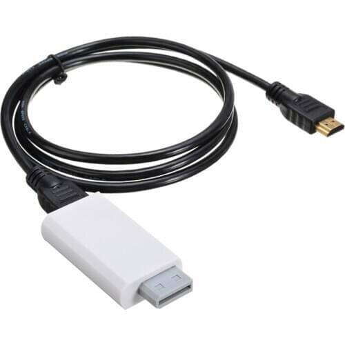 Game Console Accessories For W-ii to HDMI-compatible Converter Adapter with 1.5m High Speed Conversion Cable Line 4X3X1.5CM
