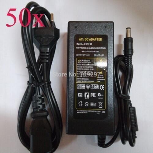 FREE DHL/CDEK, 50pcs/lot DC 12V 6A power adapter Input 100V~240V 72W Power supply,EU/UK/US/AU standard 888926